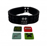 Verstellbares Armband PIXIE CREW & MINECRAFT schwarz