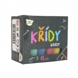 Bunte Gehwegkreiden in Schachtel, 15 Stk.