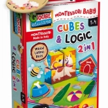 Montessori-Holzblöcke mit Tieren für logisches Denken