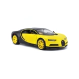 Sammlermodell BUGATTI Chiron gelb‑schwarz 1:24