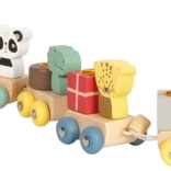 Small Foot Holz-Geburtstagszug mit Tieren und Zahlen