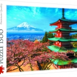 Trefl Puzzle 1500 Teile – Pagode und Berg FUJI, Japan