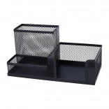 Schreibtisch-Organizer für Schreibwaren, schwarzer Draht, Set 20,3 × 10,4 × 9,5 cm