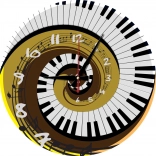 Puzzle-Uhr Rhythmus der Zeit 570 Teile mit Rahmen