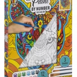 Grafix Malen nach Zahlen – Tiger, Leinwand auf Keilrahmen 30 × 40 cm