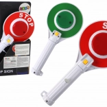 Kinder-Polizeikelle, beidseitig mit Licht Stopp/Fahrt