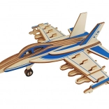 Woodcraft 3D-Holzpuzzle Kampfflugzeug F-18