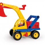 Plastischer Kinderbagger 35 cm mit Fahrerfigur