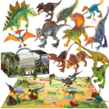Großes Dinosaurier-Set XXL mit Spielmatte Prähistorische Welt WOOPIE