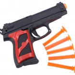 Kunststoffpistole mit Saugnäpfen 16 cm – Set mit 5 Geschossen