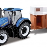 Bburago Bauernhof Traktor New Holland mit Anhänger für Pferde