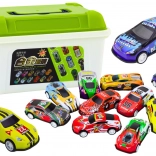 Set von Autos im Koffer 50 Stück
