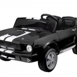 Zweisitziges elektrisches Kinderauto Shelby GT350 mit Sicherheitsgurten und Fernbedienung – Schwarz