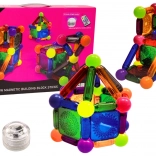 Magnetisches Konstruktionsspiel mit Beleuchtung, 54 Teile