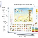 Magnetischer Kalender für Kinder - Kindergarten mit 114 Magneten