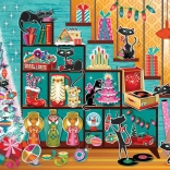 Puzzle Weihnachtskatzen 1000 Teile