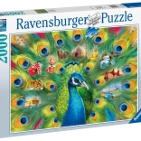 Puzzle 2000 Teile Pfauenlandschaft RAVENSBURGER