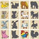 Pexeso Tiere und ihre Schatten