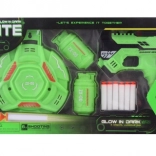 Pistole mit leuchtender Zielscheibe