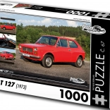 Retro Autos Puzzle Fiat 127 aus dem Jahr 1973, 1000 Teile