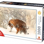 Puzzle Tiger mit Jungtier, 1000 Teile