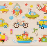 Holzeinlegepuzzle Verkehr
