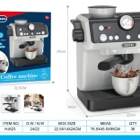 Kinder-Kaffeemaschine mit Licht und Sound – grau