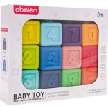 Set aus Gummisensorik-Bausteinen mit mathematischen Aktivitäten (12 Stk.)