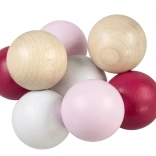 Detoa Kugeln auf Schnur rosa