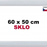 Aluminiumrahmen für Puzzle 60 × 50 cm – silber Alaska