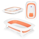 Faltbare Babybadewanne mit Ablauf 81 cm ECOTOYS – Orange