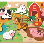 Einlegepuzzle Bauernhof für Kinder von 2Kids Toys