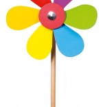 Holzwindmühle Blume