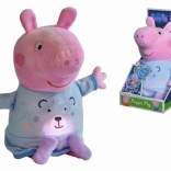 Peppa Pig Plüsch-Schlafbegleiter mit Licht und Melodie 25 cm