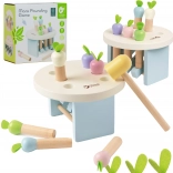 Holzspiel Klopf die Karotte mit dem Hammer