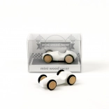 Set aus 5 Holzwagen von Milaniwood in buntem Mix