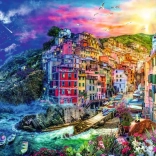Puzzle 2000 Teile Feria der Farben Cinque Terre