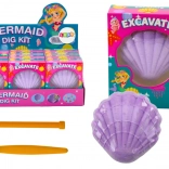 Archäologie-Set Meerjungfrau in Muschel Meißelpinsel