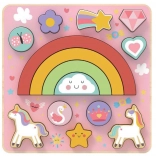 Balance-Puzzle Einhorn 2 in 1