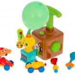 Ballon-Startstation mit Autos – aerodynamischer Bär, Lernset mit 23 Teilen