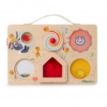 Lilliputiens Holz-Aktivitätenpanel – Abenteuer auf dem Bauernhof