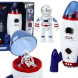 Weltraumrakete Öffnbar Astronauten Weltraumfahrzeug Lichter Geräusche