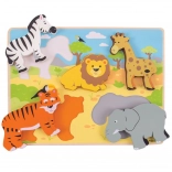 Einlegepuzzle Safari Bigjigs Toys