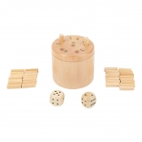 Small foot Super Sechs – Holz-Würfelspiel für 2–6 Spieler