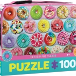Puzzle im Thermo-Snackbox Donuts 100 Teile EUROGRAPHICS