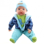 Babypuppe Junge 50 cm mit Dinosaurier-Outfit