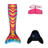 Meerjungfrauenschwanz Aquaris Coral S mit Monoflosse und Bikini