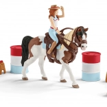 Schleich Horse Club Western-Reitset Hannah – Barrel Racing Set