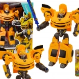 Auto-Roboter 2v1 transformierendes Sportauto gelb