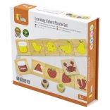 Holz-Lernspiel Farben und Formen sortieren und zuordnen